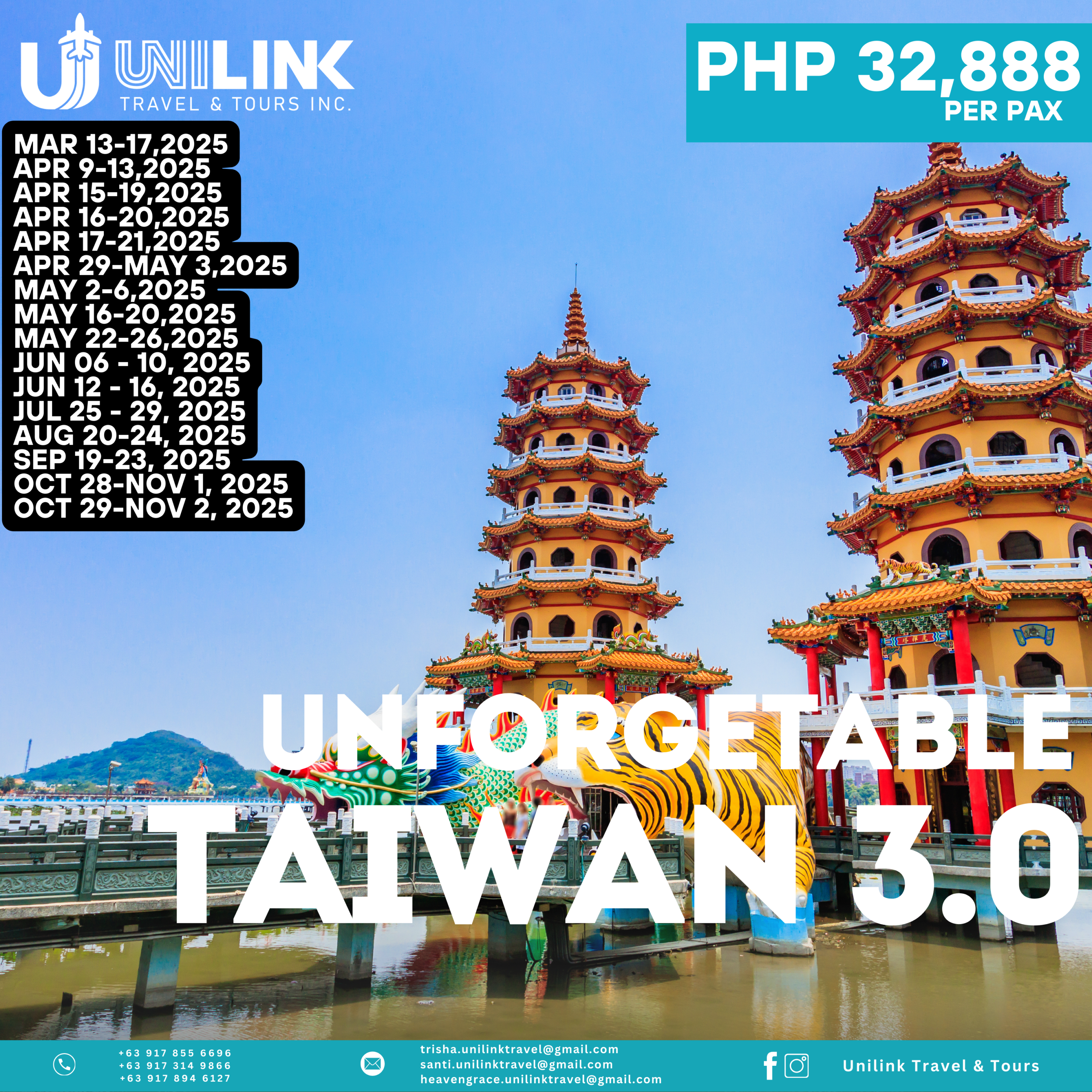 TAIWAN (Unforgettable Taiwan 3.0) 2025
